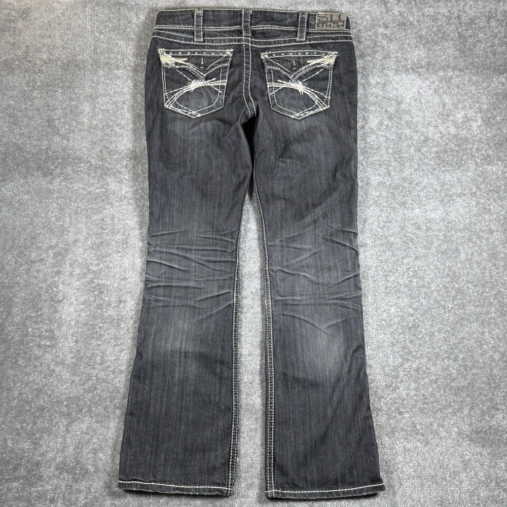 Silver Jeans Women's 31x32‎ Gray McKenzie Slim Bootcut Low Rise Pocket Flaps - Picture 3 of 10